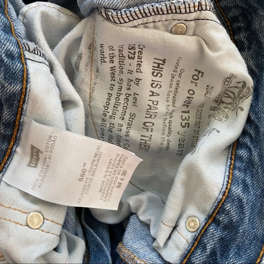 LEVI’S 550 Mens Dad Jeans Size 34x30 Medium light wash